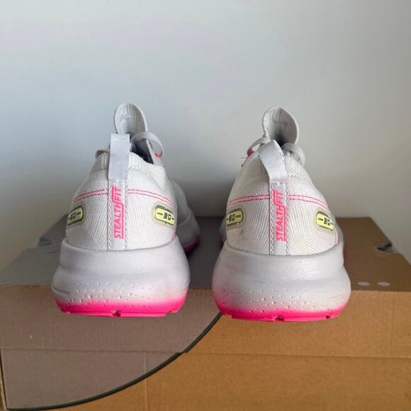 Brooks Glycerin Stealthfit 20 Pink/White Women Running Sneakers - SZ 9.5 - Picture 11 of 14